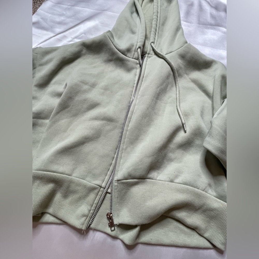 Cropped mint jacket - Picture 2 of 4